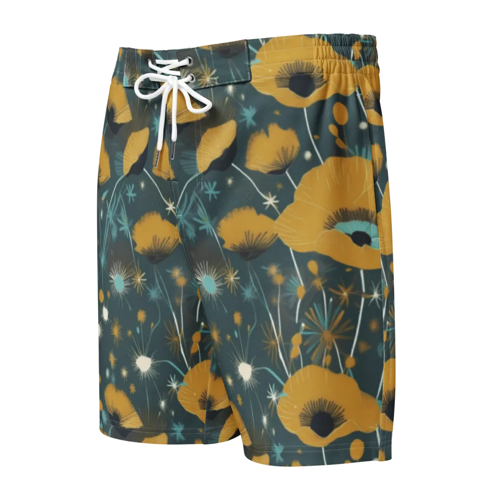 Marigold Nocturne on Men's Board Shorts — Front