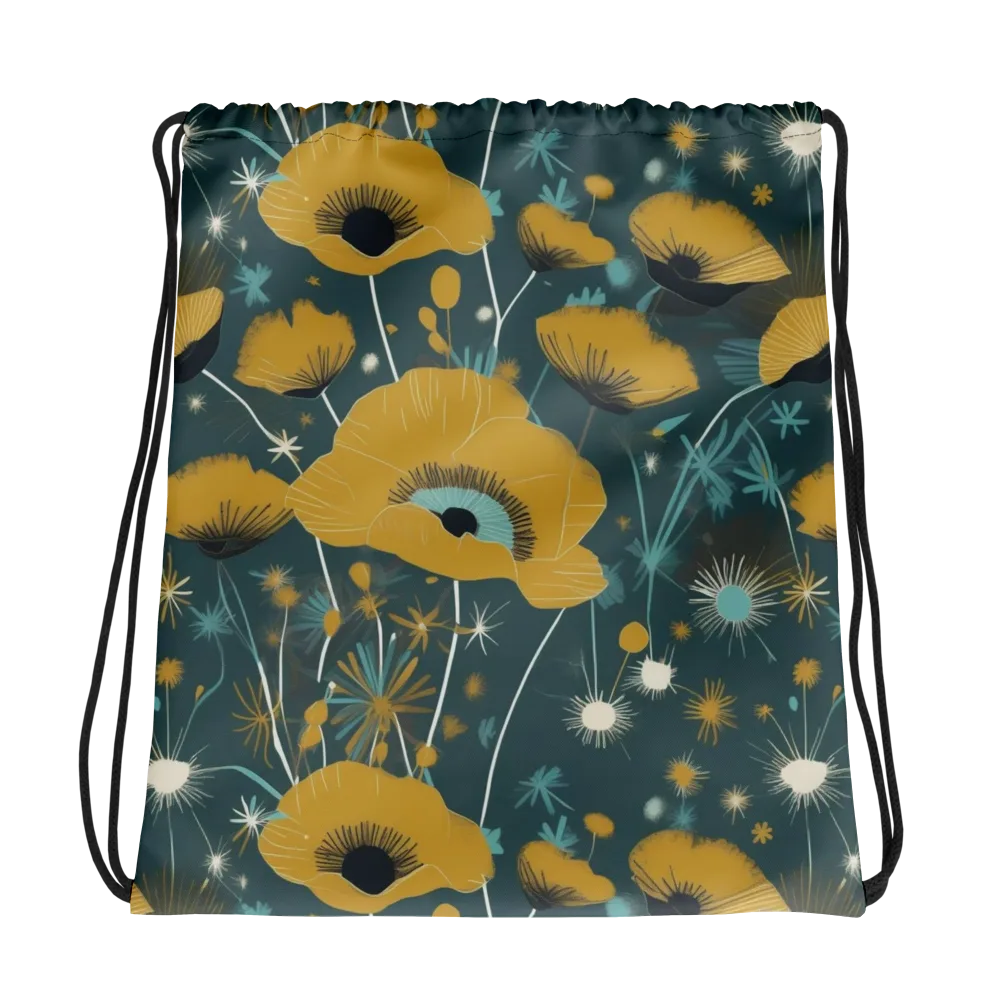 Marigold Nocturne on Drawstring Bag — Photo