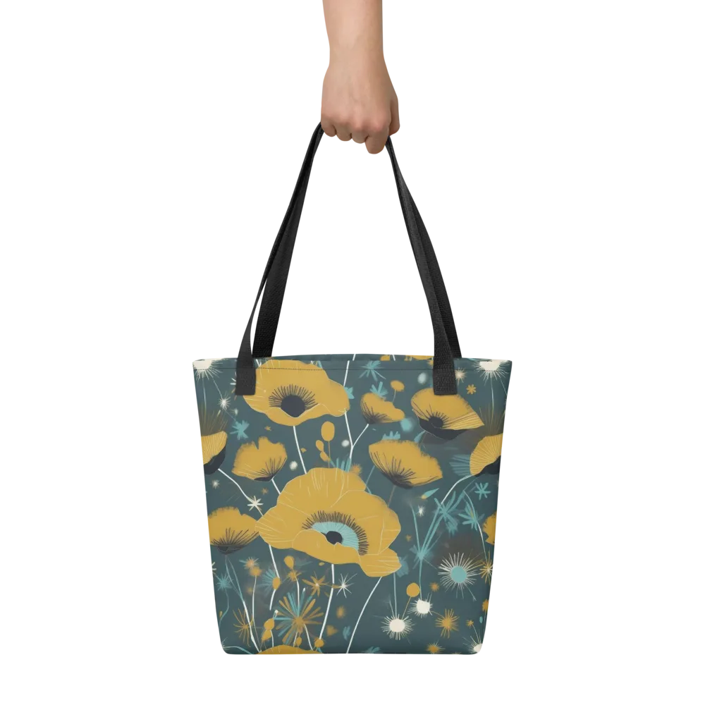 Marigold Nocturne on Tote Bag — Front