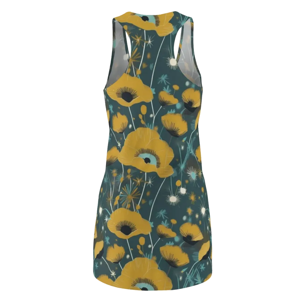 Marigold Nocturne on Racerback Dress — Back