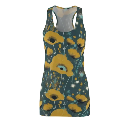 Marigold Nocturne on a Racerback Dress