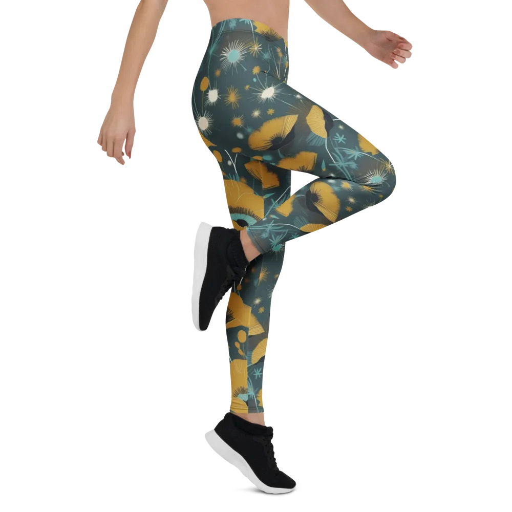 Marigold Nocturne on Leggings — Right