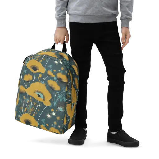 Marigold Nocturne on a Minimalist Backpack