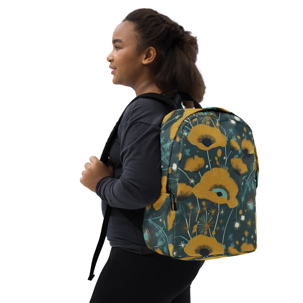 Marigold Nocturne on Minimalist Backpack — Right Front