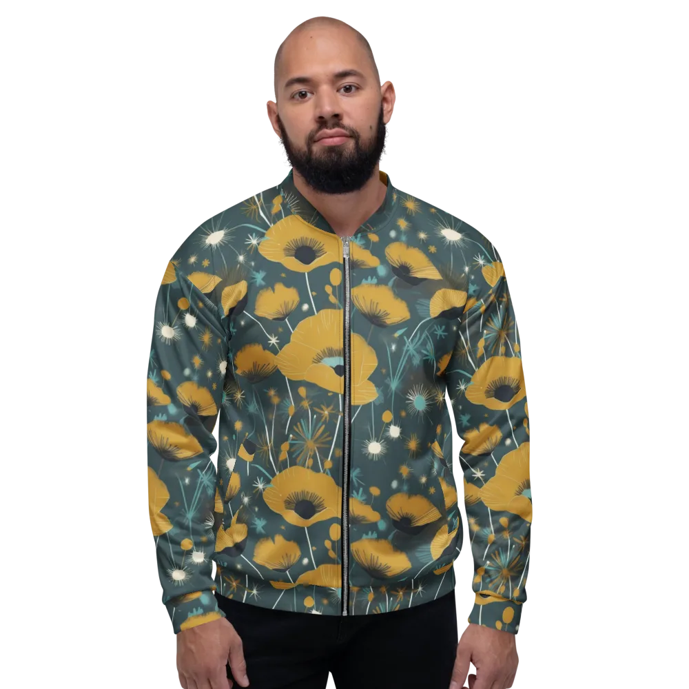 Marigold Nocturne on Bomber Jacket — Front
