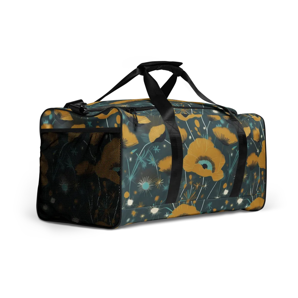 Marigold Nocturne on Duffle Bag — Right Front