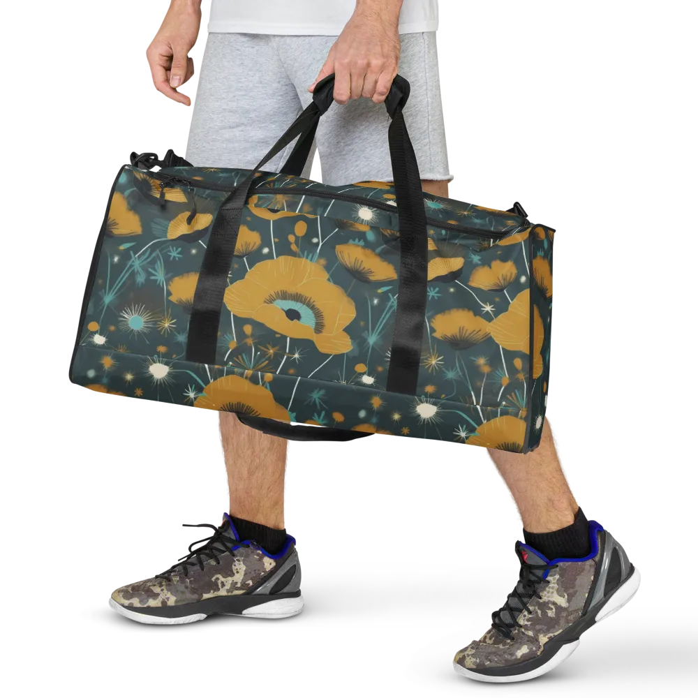 Marigold Nocturne on Duffle Bag — Front