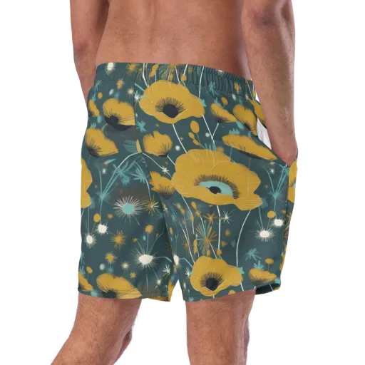 Marigold Nocturne on a Swim Trunks