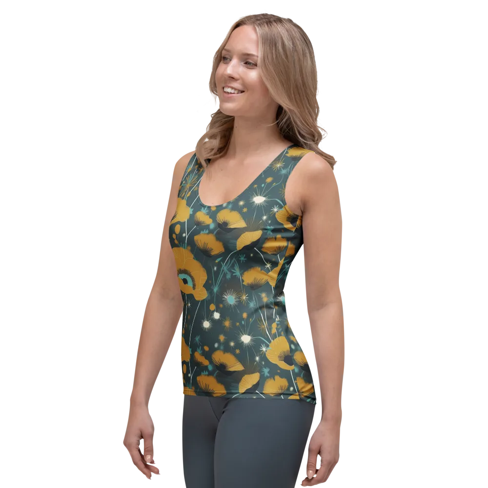 Marigold Nocturne on Women's Tank Top — Left Front
