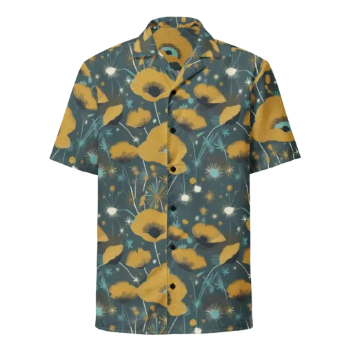 Marigold Nocturne on a Button Shirt