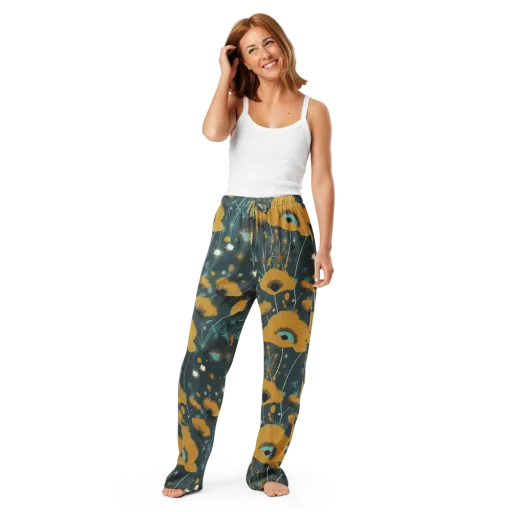 Marigold Nocturne on a Women's Pajama Pants
