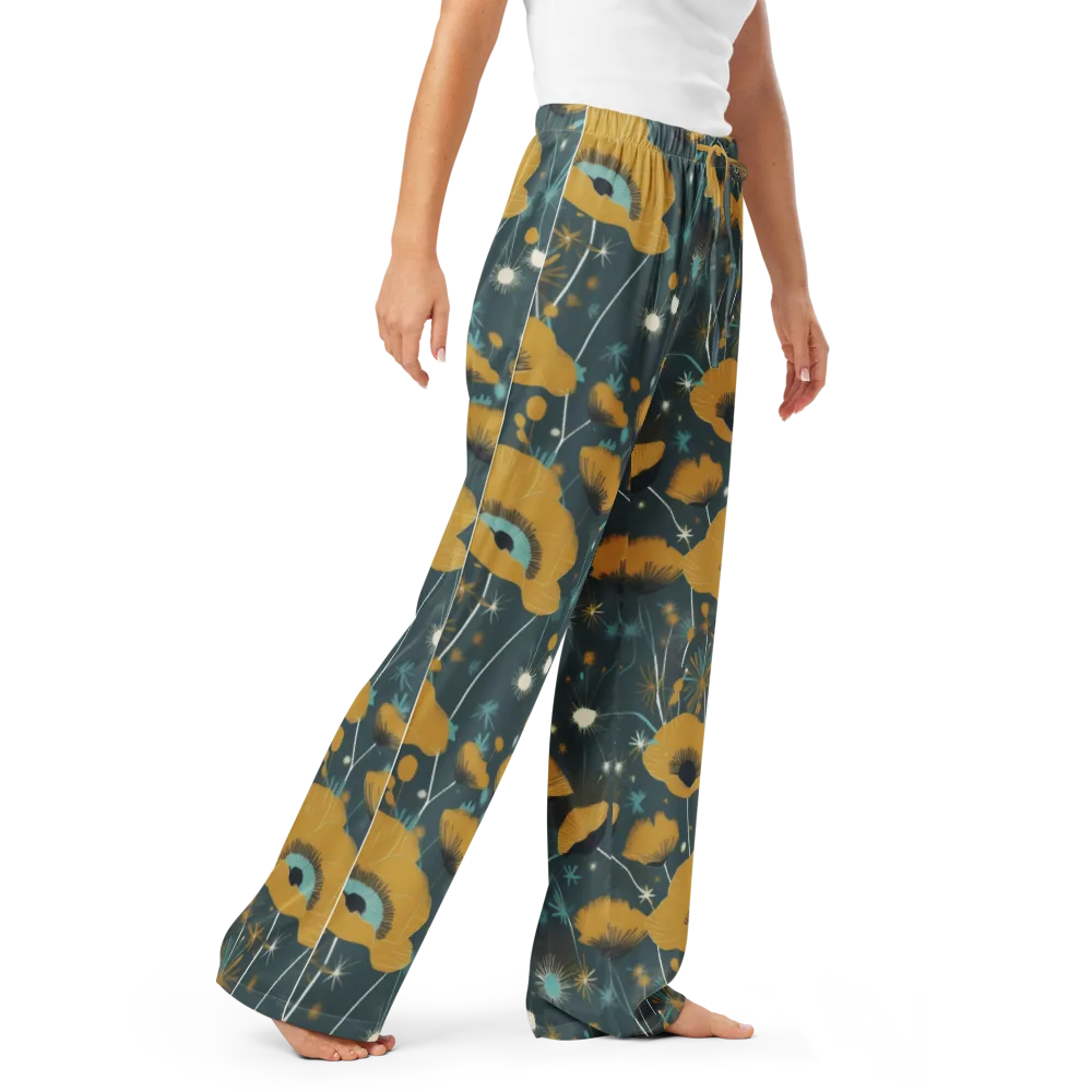Marigold Nocturne on Women's Pajama Pants — Right Front