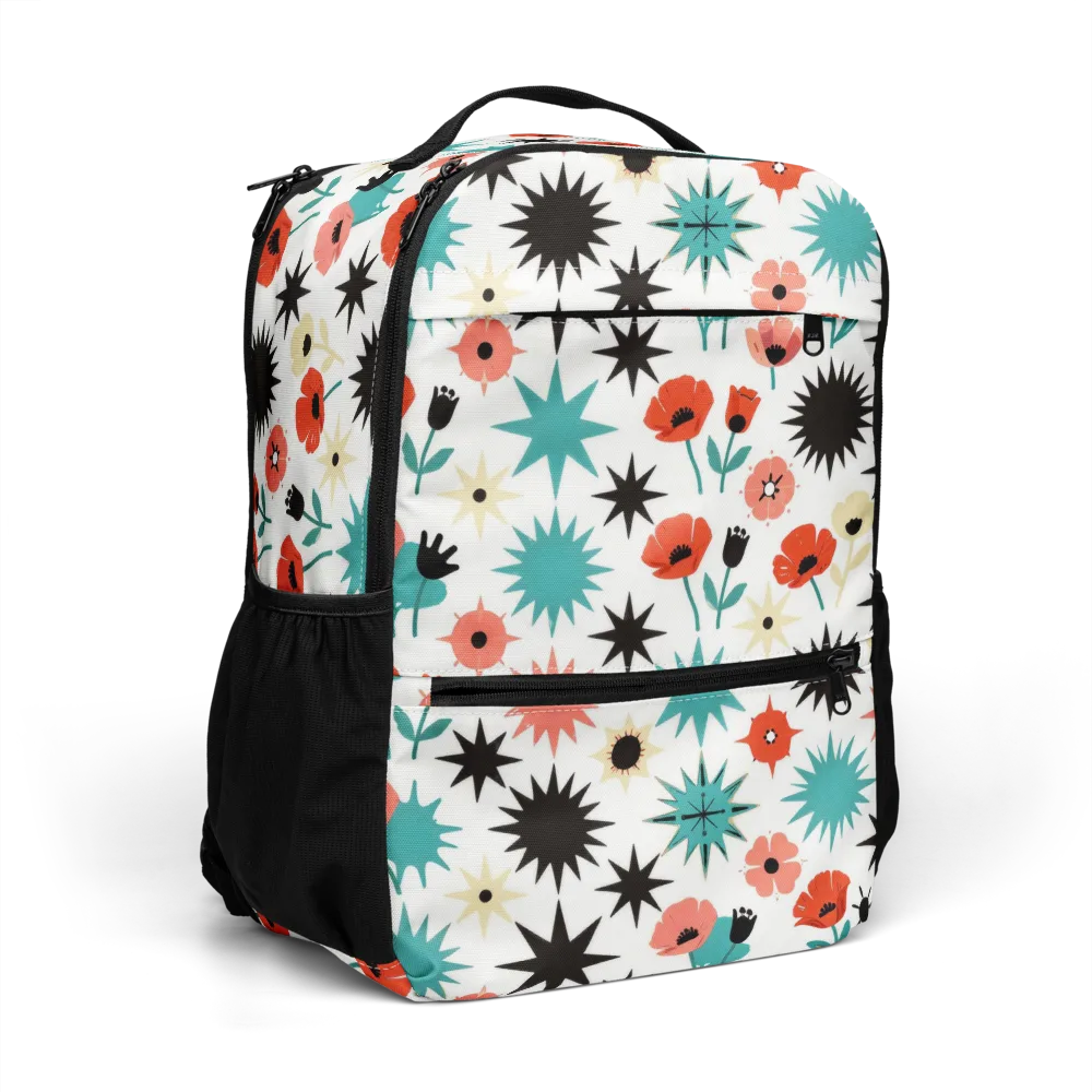 Poppy Starburst on Utility Backpack — Right Front