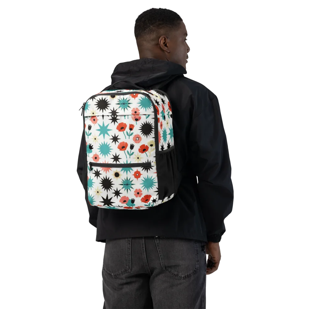 Poppy Starburst on Utility Backpack — Back