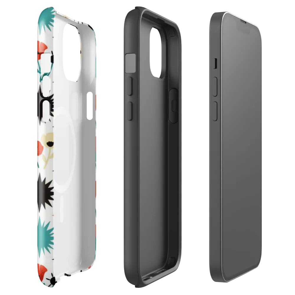 Poppy Starburst on MagSafe Tough Case for iPhone® — Front