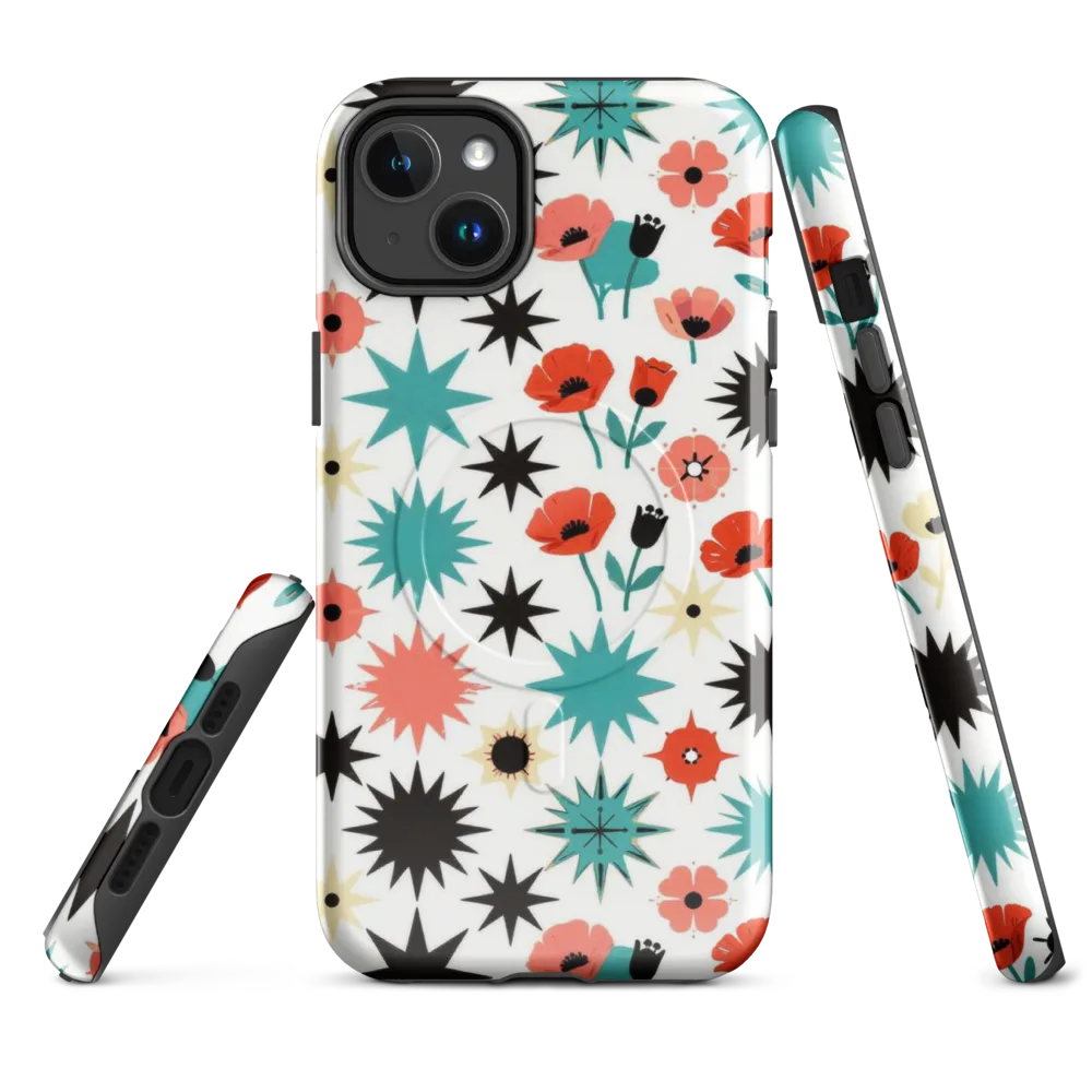 Poppy Starburst on MagSafe Tough Case for iPhone® — Front