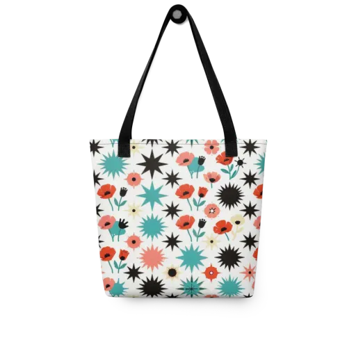 Poppy Starburst on a Tote Bag