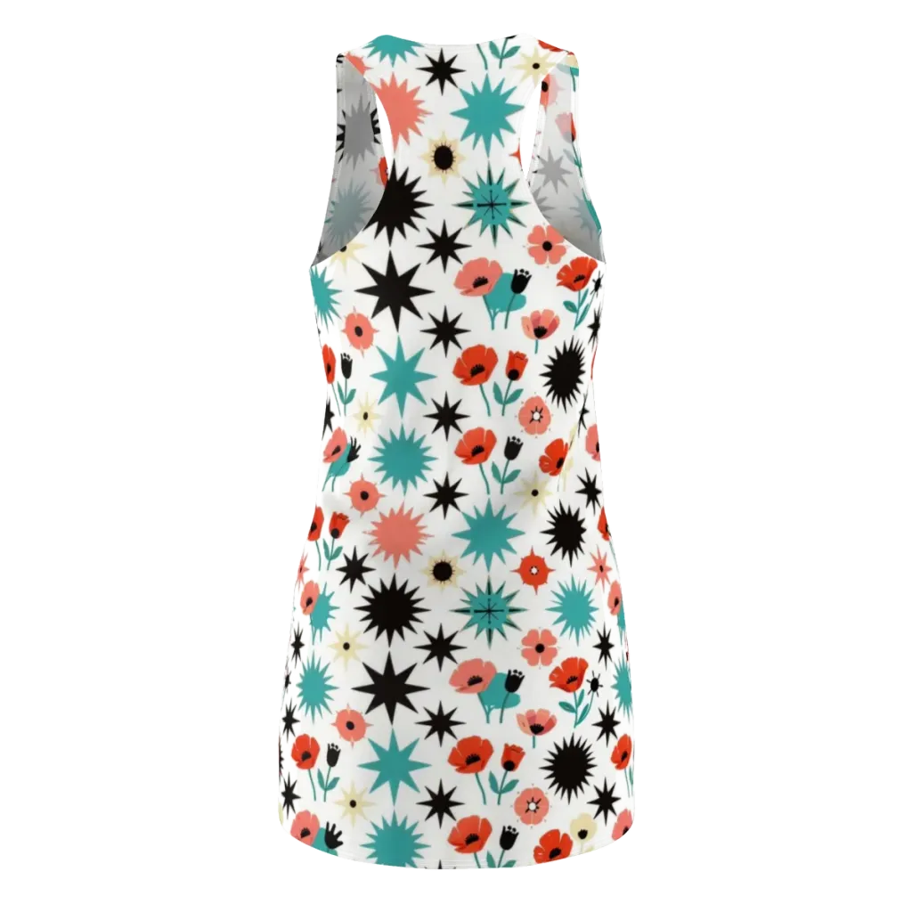 Poppy Starburst on Racerback Dress — Back