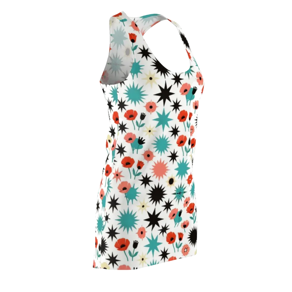 Poppy Starburst on Racerback Dress — Front Side