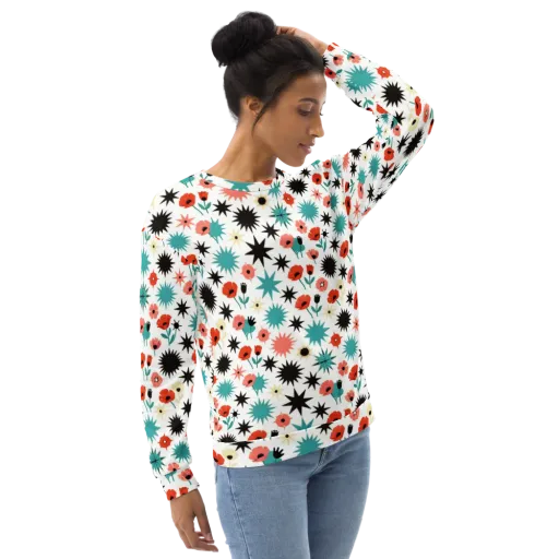 Poppy Starburst on a Sweatshirt