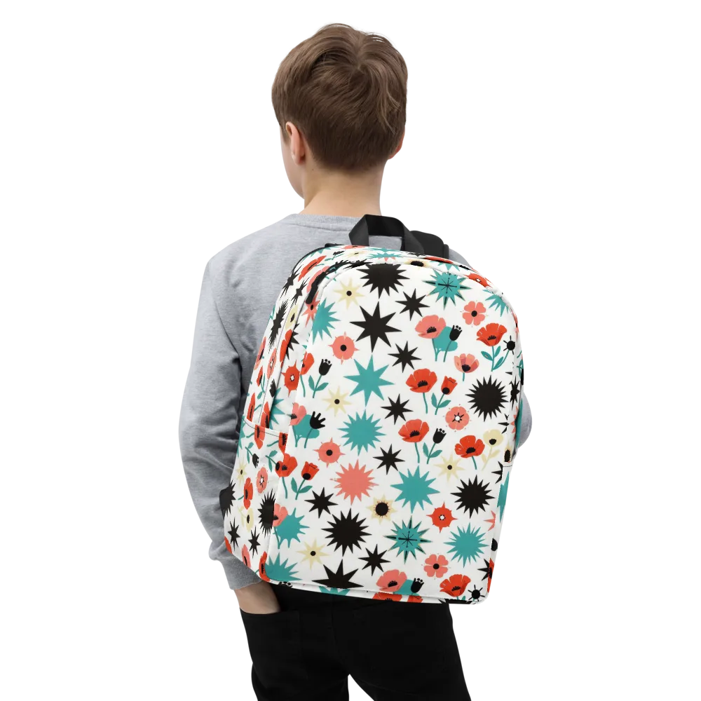 Poppy Starburst on Minimalist Backpack — Zoomed-in