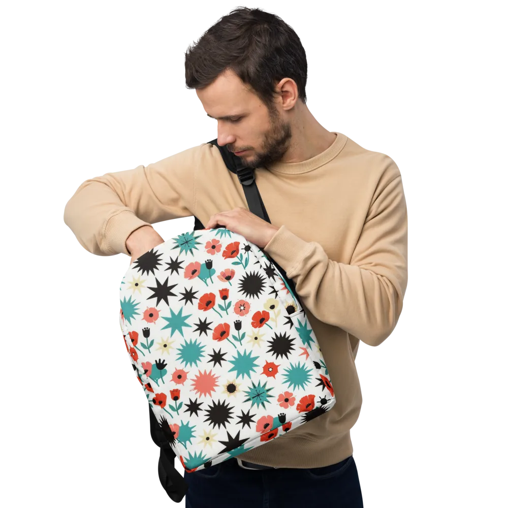 Poppy Starburst on Minimalist Backpack — Front