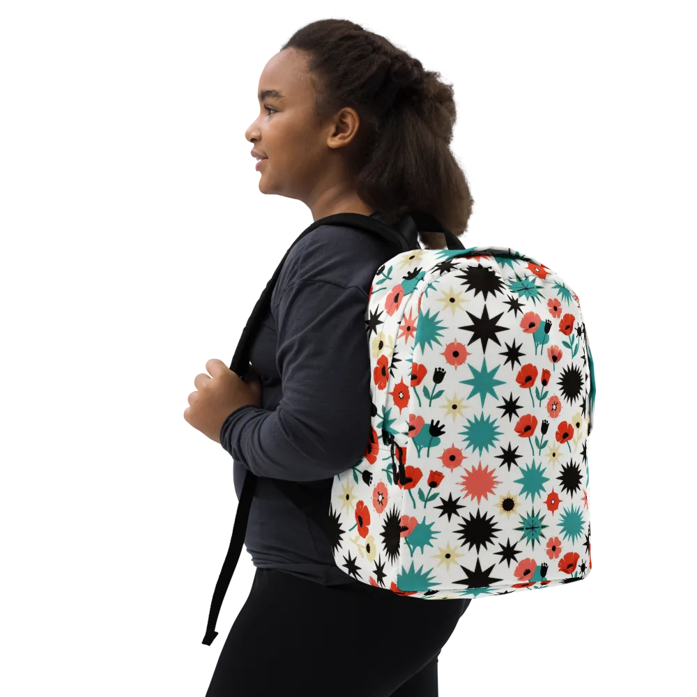 Poppy Starburst on Minimalist Backpack — Right Front