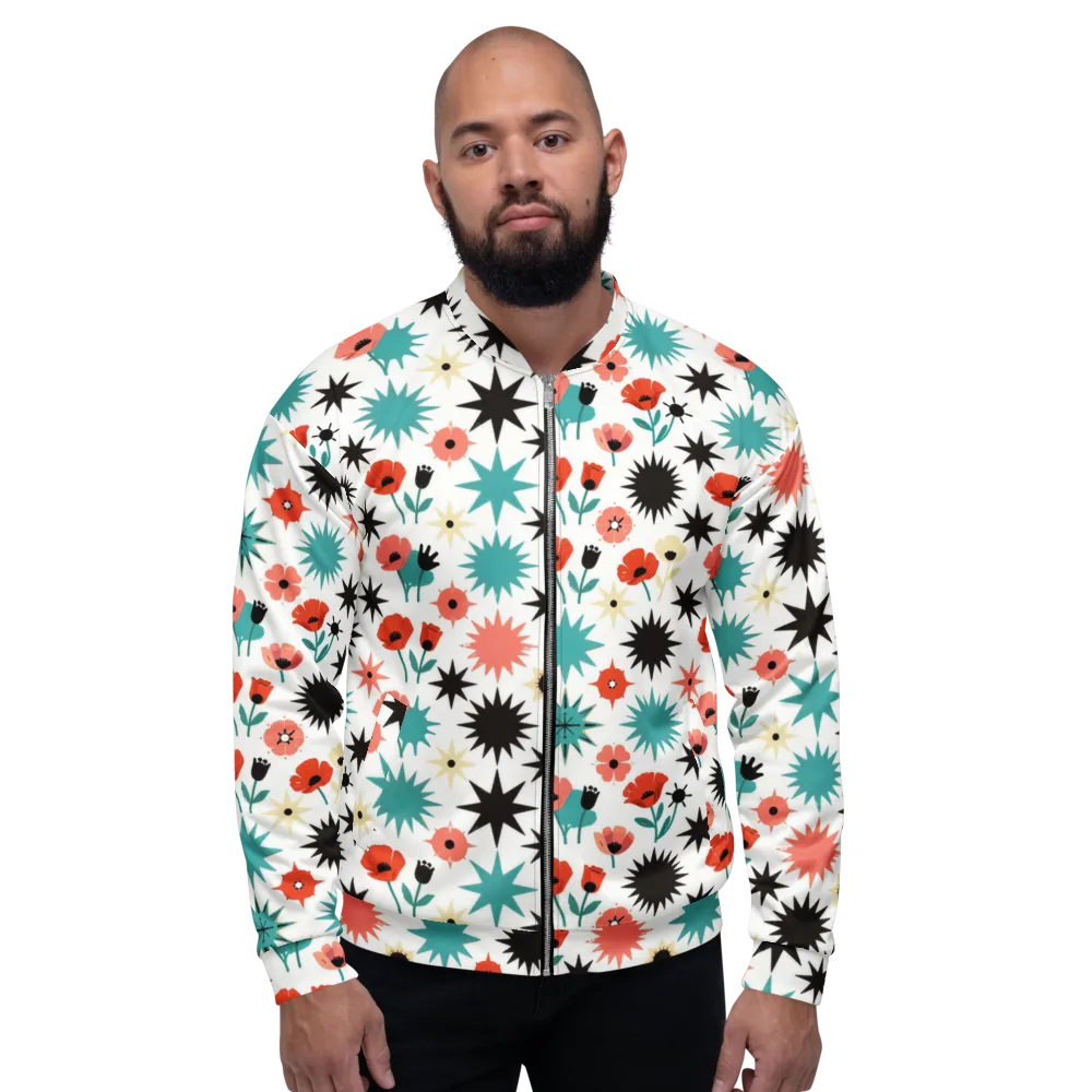 Poppy Starburst on Bomber Jacket — Front