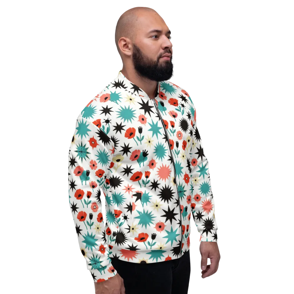 Poppy Starburst on Bomber Jacket — Right