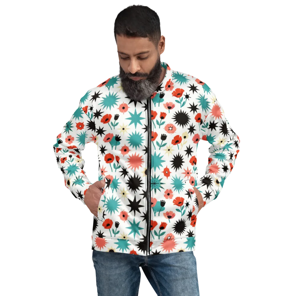 Poppy Starburst on Bomber Jacket — Front