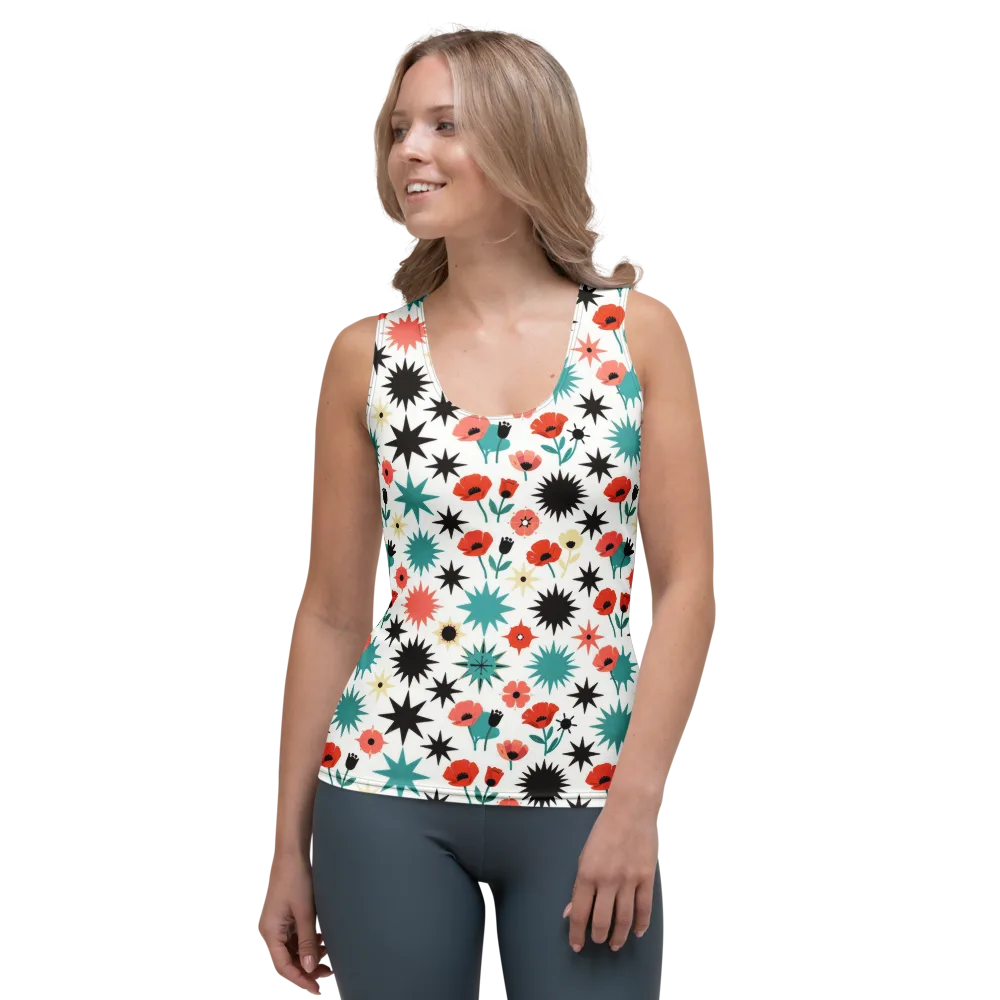 Poppy Starburst on Women's Tank Top — Front