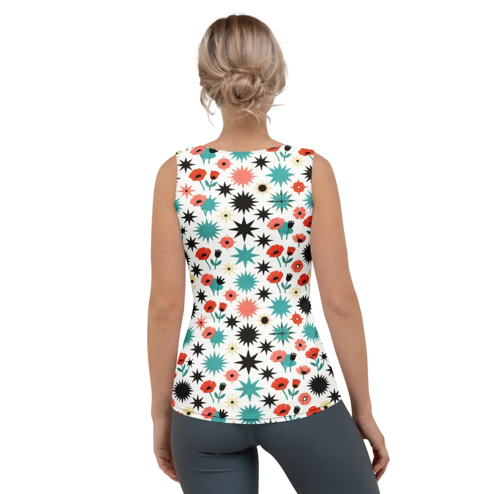 Poppy Starburst on Women's Tank Top — Back