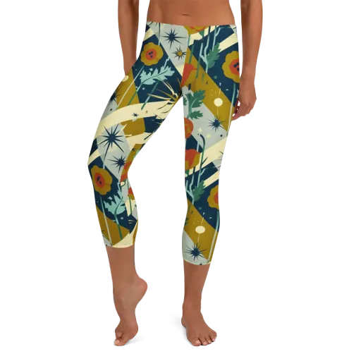 Marigold Signal on a Capri Leggings