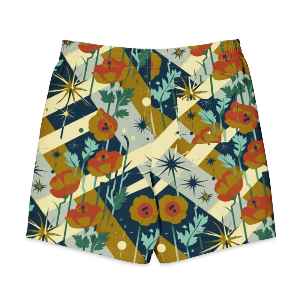 Marigold Signal on Men's Board Shorts — Back