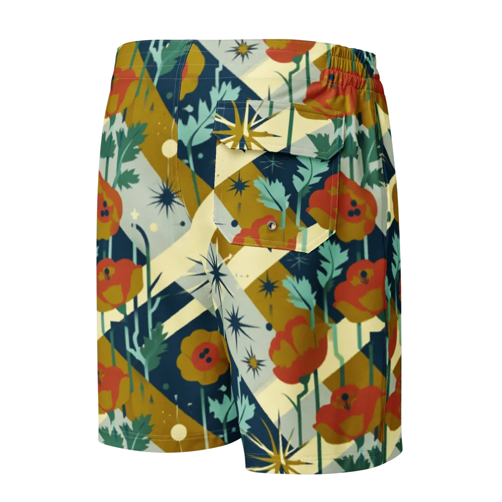 Marigold Signal on Men's Board Shorts — Back