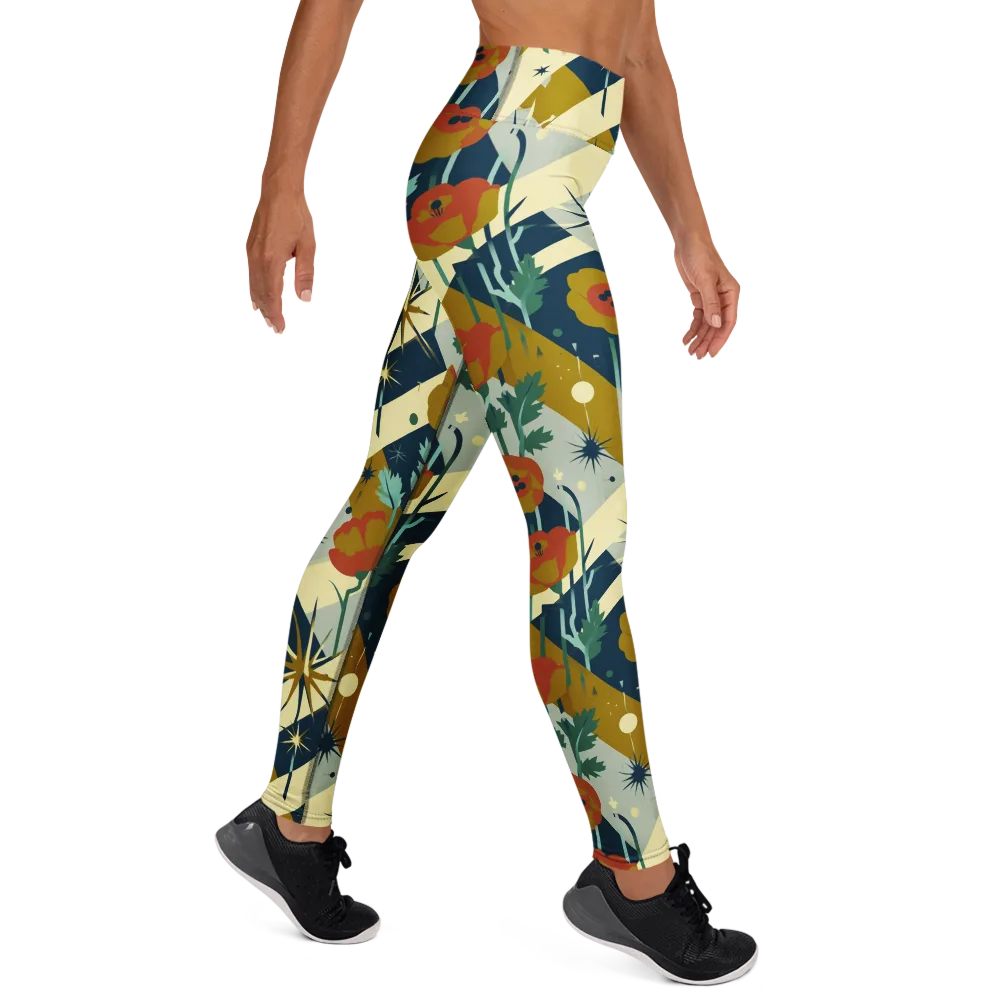 Marigold Signal on Yoga Leggings — Right