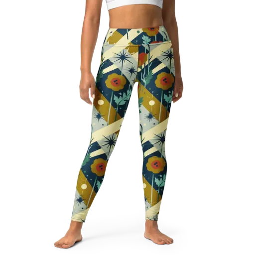 Marigold Signal on a Yoga Leggings