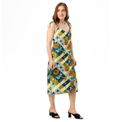 Marigold Signal on a Slip Dress