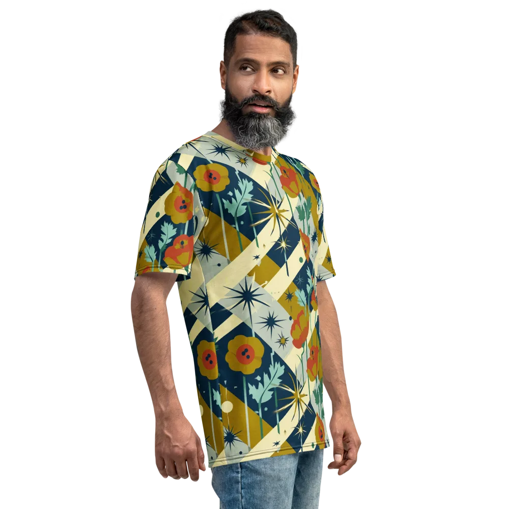 Marigold Signal on Men's Crew Neck T-Shirt — Right