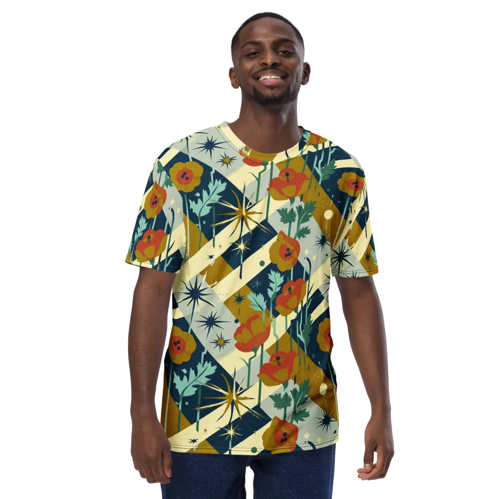 Marigold Signal on Men's Crew Neck T-Shirt — Front