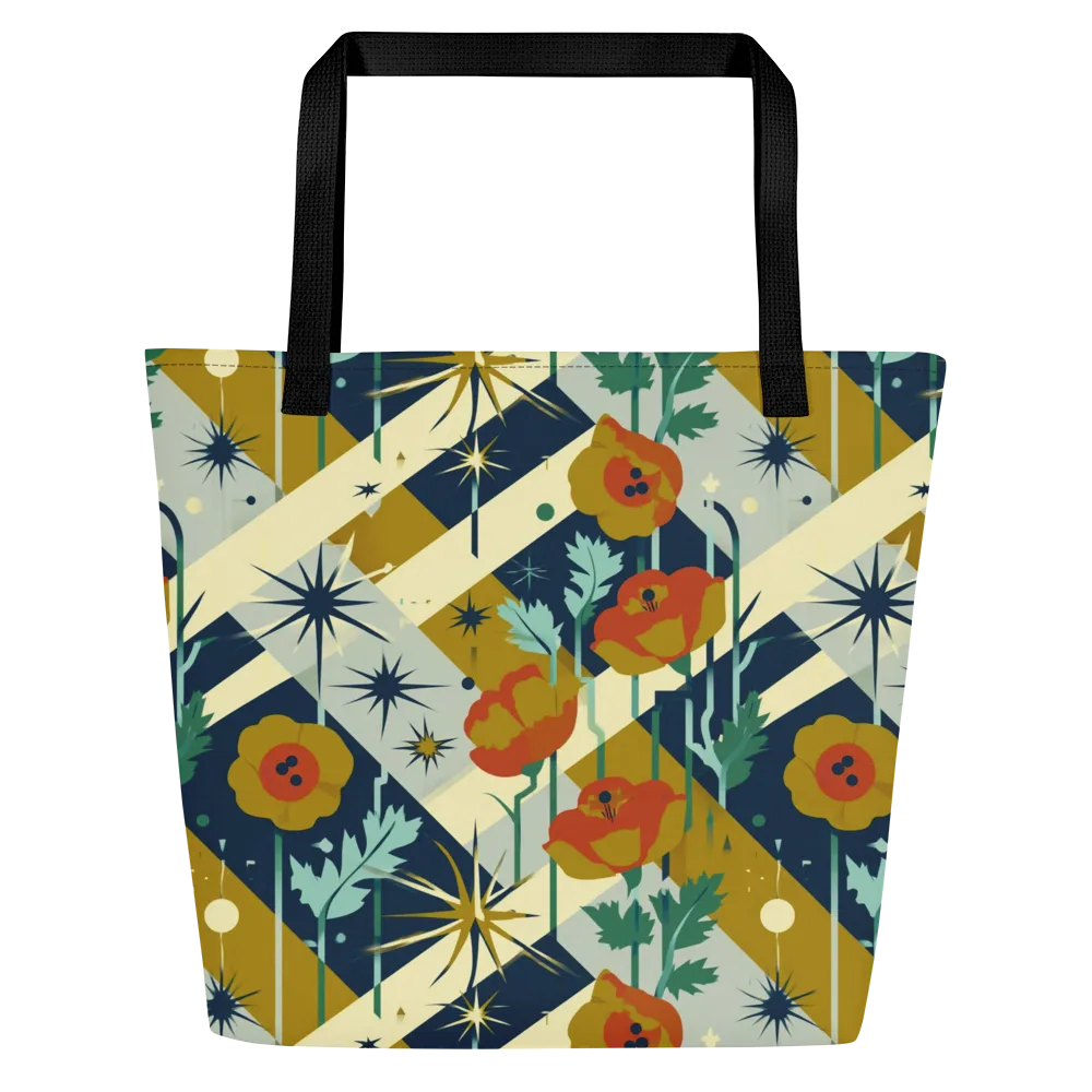 Marigold Signal on Large Tote Bag W/ Pocket — Front