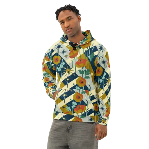 Marigold Signal on a Cotton Hoodie