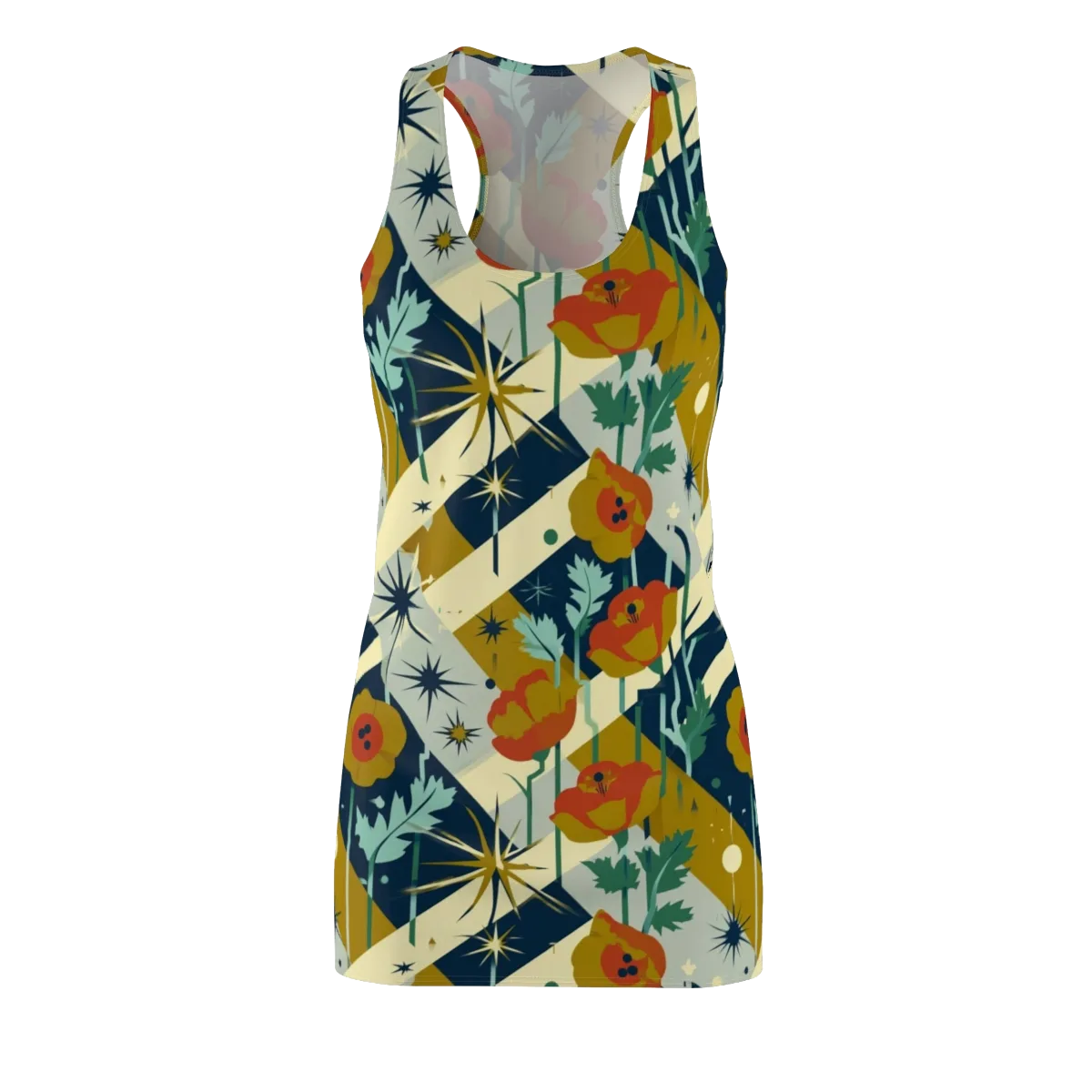 Marigold Signal on Racerback Dress — Front