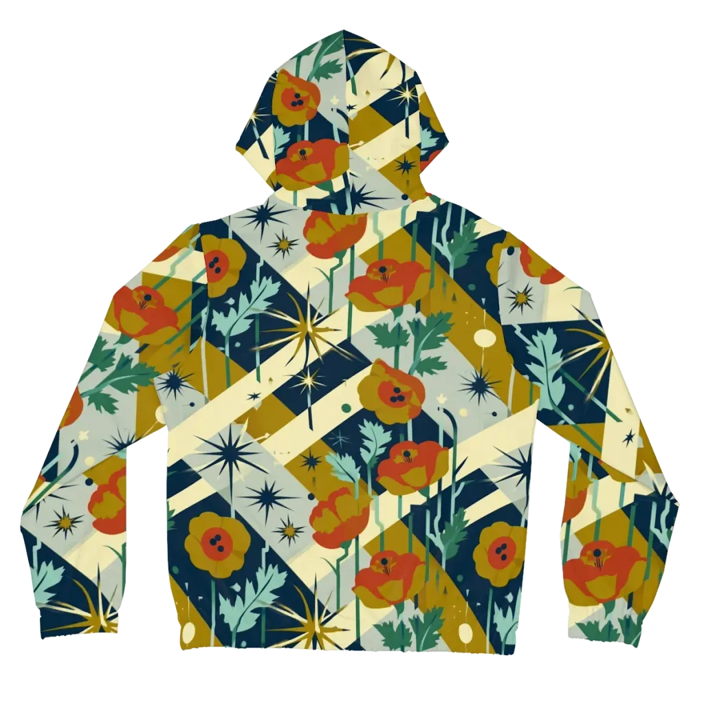 Marigold Signal on Women's Full-Zip Hoodie — Back