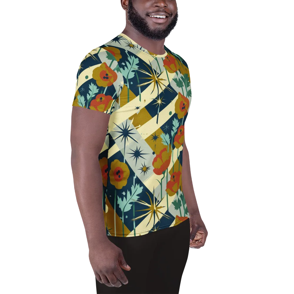 Marigold Signal on Men's Athletic T-Shirt — Right