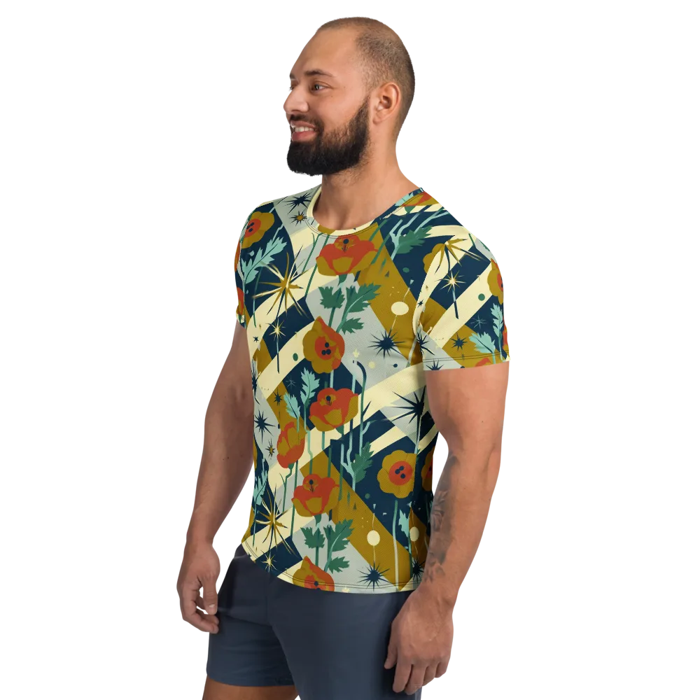 Marigold Signal on Men's Athletic T-Shirt — Left