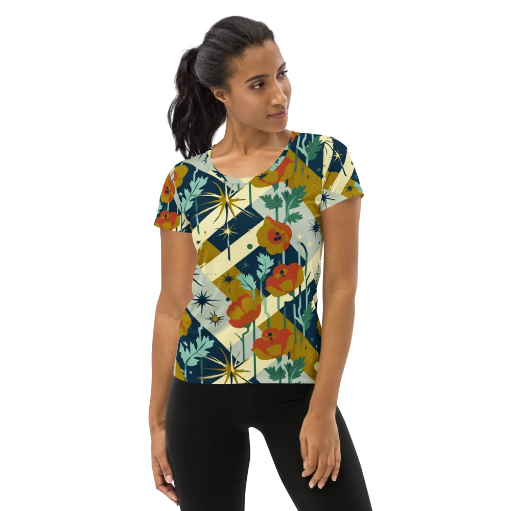 Marigold Signal on Women's Athletic T-Shirt — Front