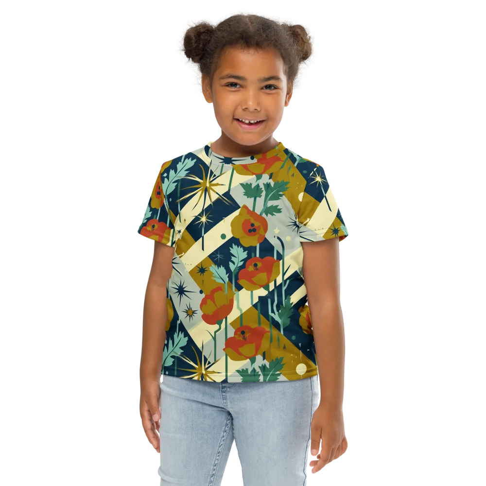 Marigold Signal on Kids Crew Neck T-Shirt — Front
