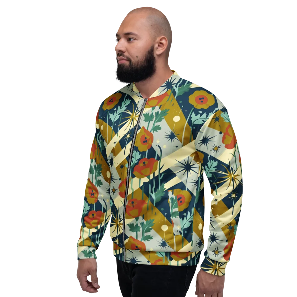 Marigold Signal on Bomber Jacket — Left