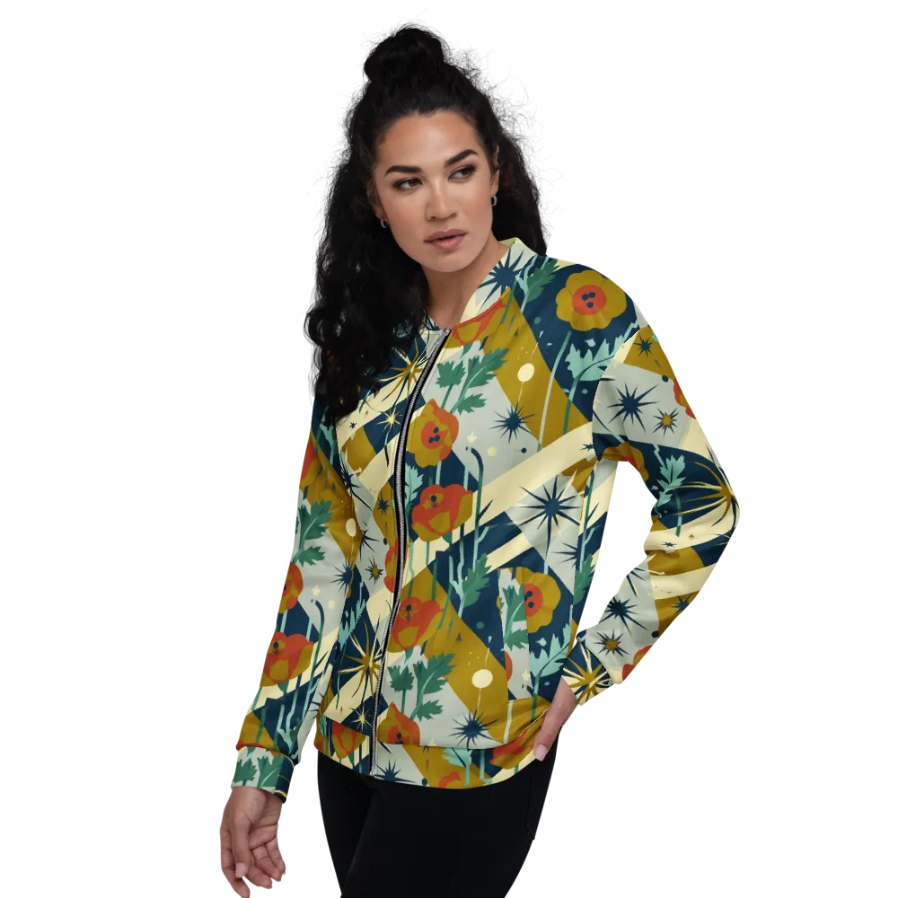 Marigold Signal on Bomber Jacket — Left